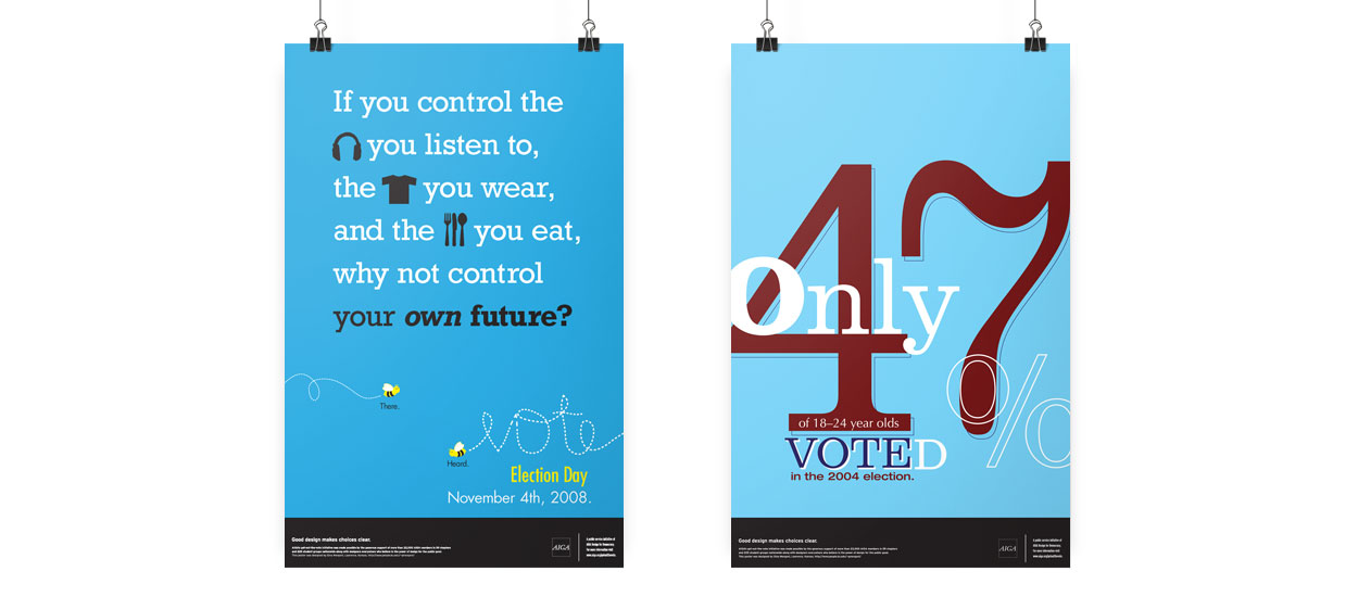 AGIA Get Out The Vote posters